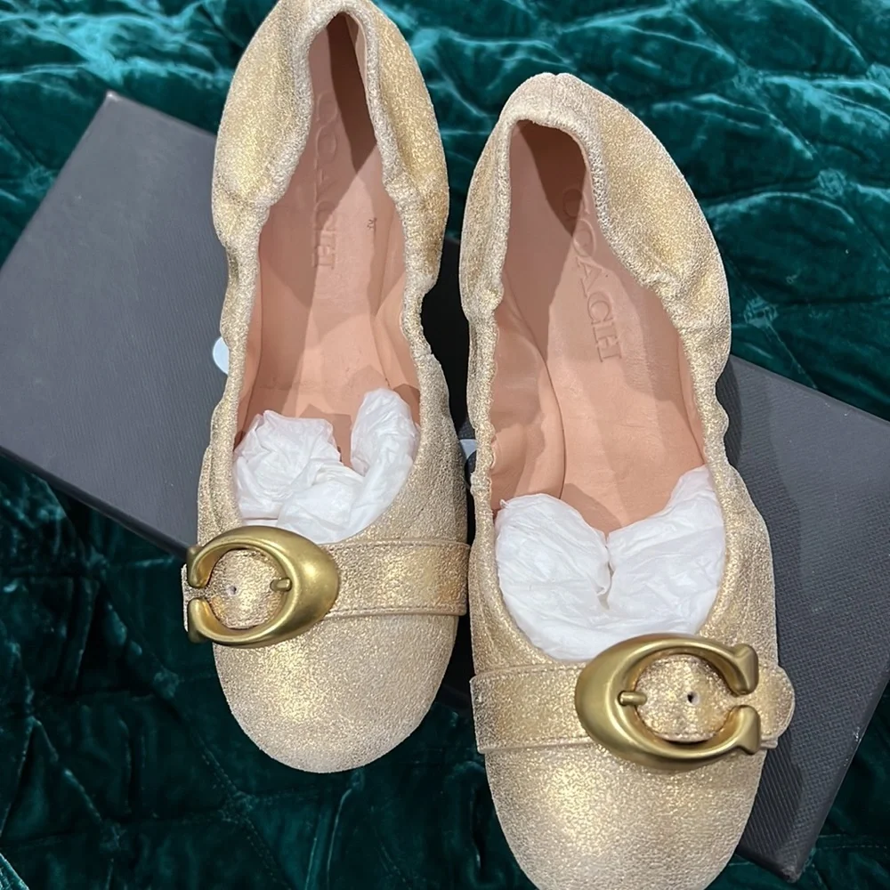 Coach shoes Stanton Blt Gold - Picture 2 of 7